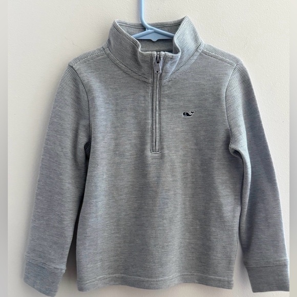 Vineyard Vines Kids' Saltwater Stripe Quarter Zip Sweatshirt Size 5 NEW w/ TAGS - Picture 7 of 8